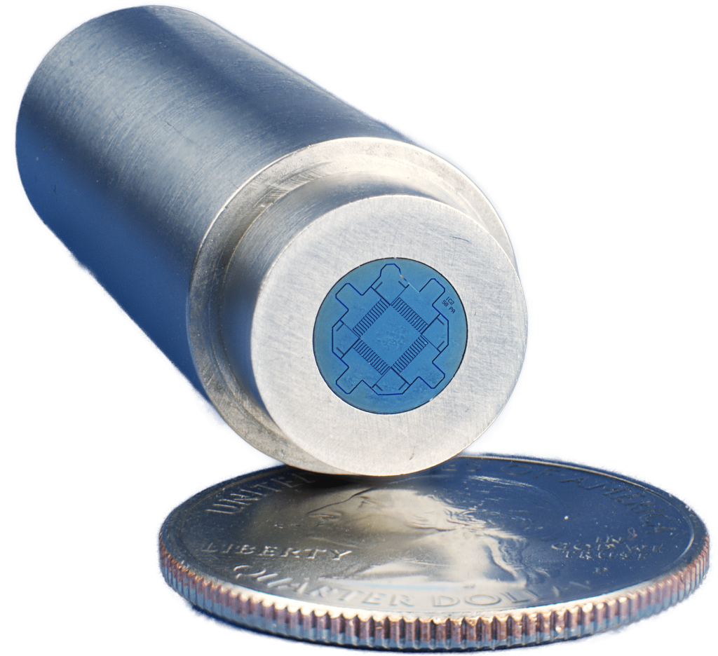 DirectShear-2D sensor on a quarter
